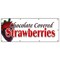 Signmission CHOCOLATE COVERED STRAWBERRIES BANNER SIGN candy dipped strawberry B-96 Chocolate Covered Strawberries - alternate 1